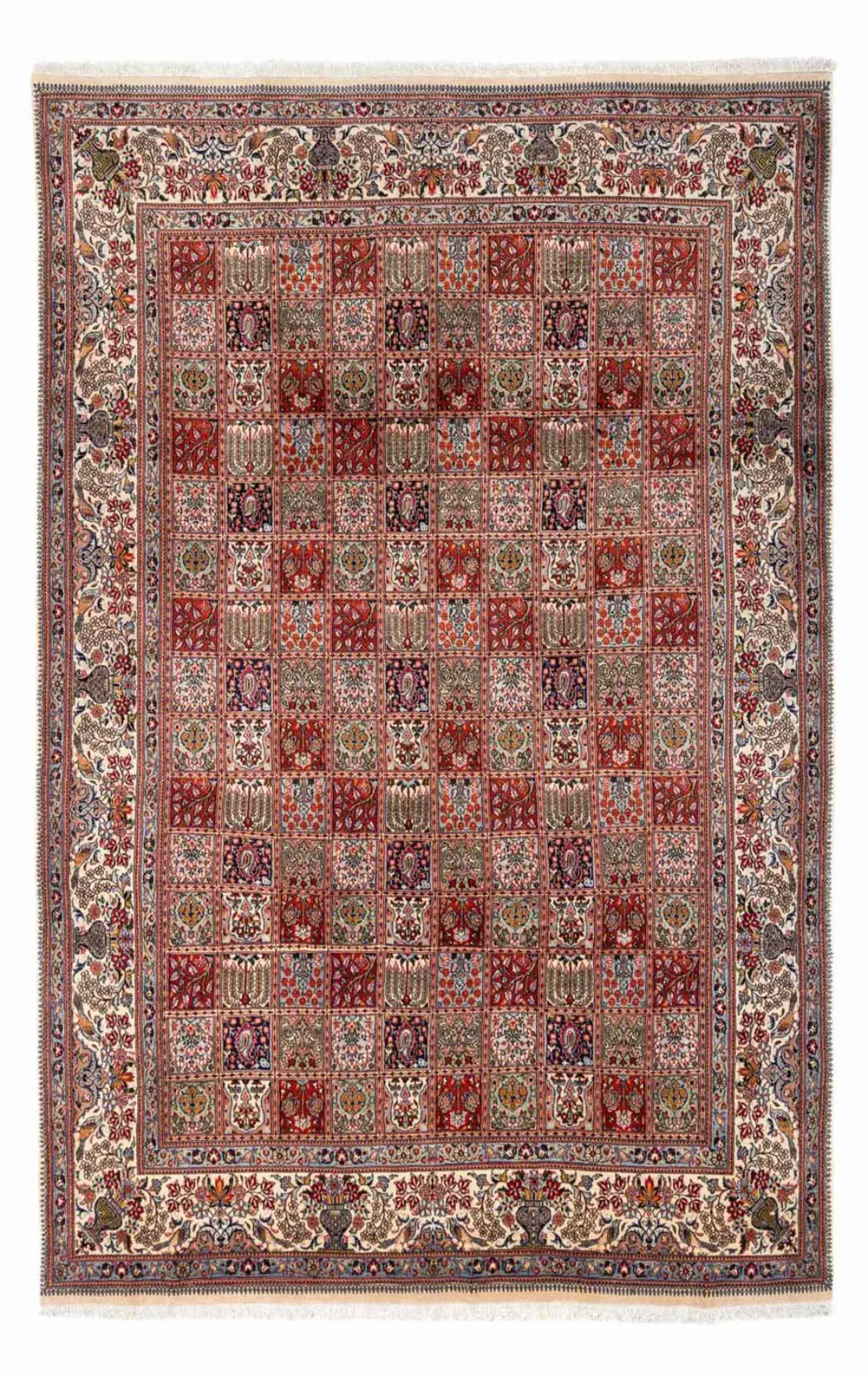 morgenland Wollteppich »Täbriz - 50 Raj Blumenmuster Beige 151 x 100 cm«, r günstig online kaufen