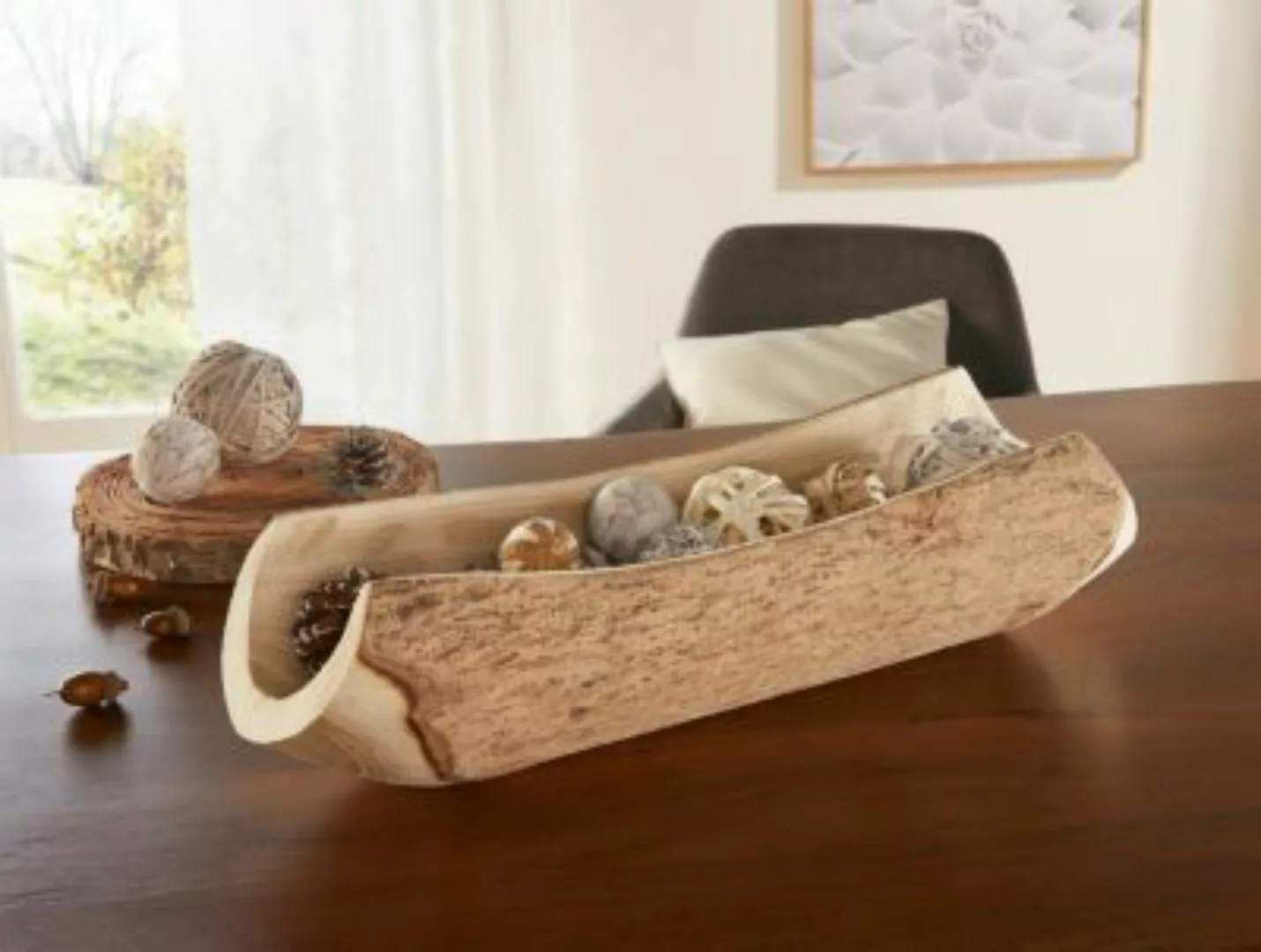 HOME Living Schale Wood Dekoschalen natur günstig online kaufen