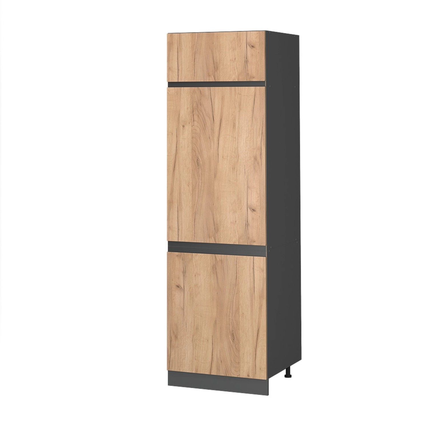 Vicco Kühlumbauschrank R-Line, Goldkraft Eiche/Anthrazit, 60 günstig online kaufen