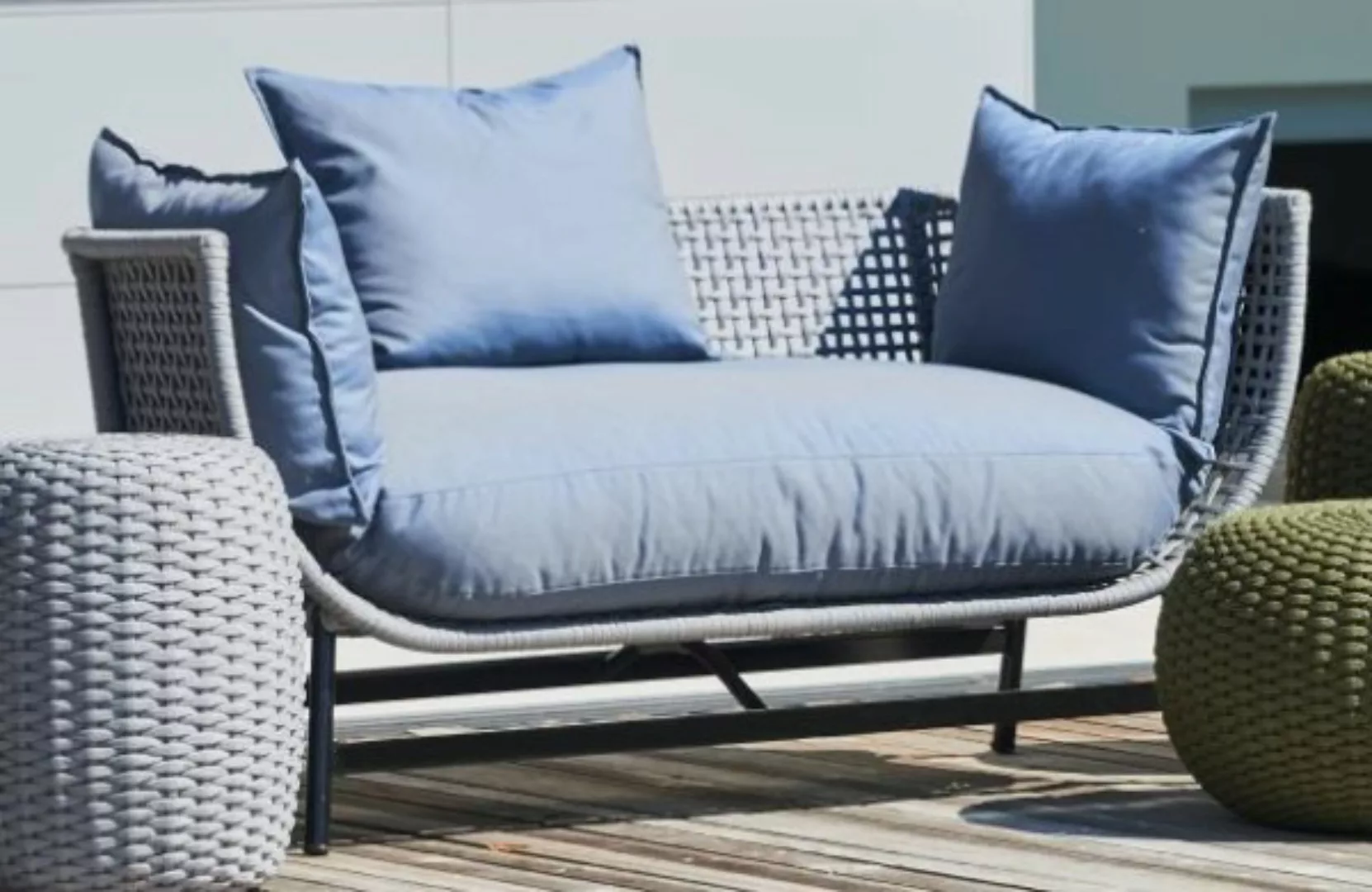 Outdoor Loungesofa Suka schwarz/hellgrau günstig online kaufen