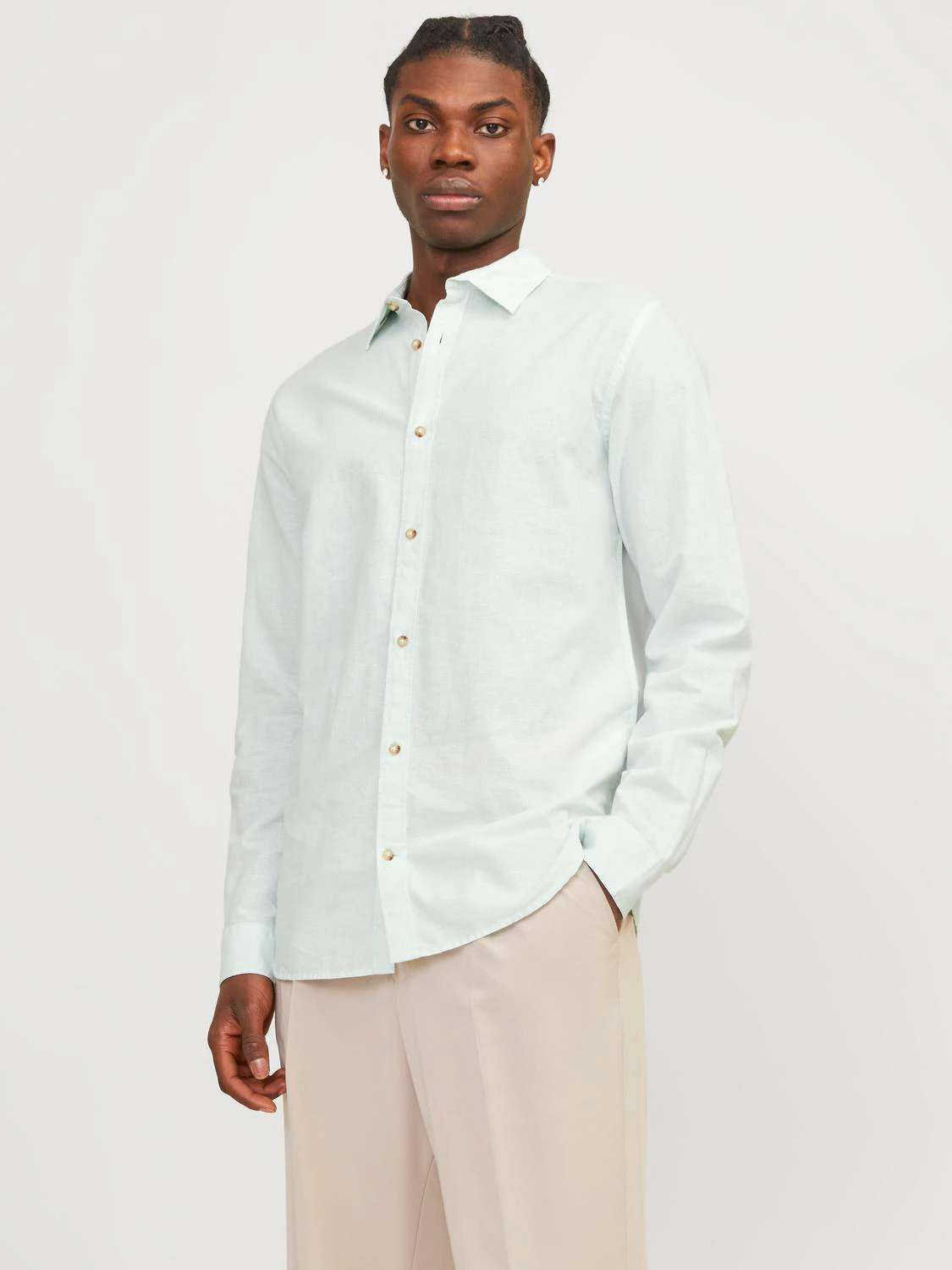 Jack & Jones Langarmhemd "JJESUMMER LINEN BLEND SHIRT LS SN" günstig online kaufen