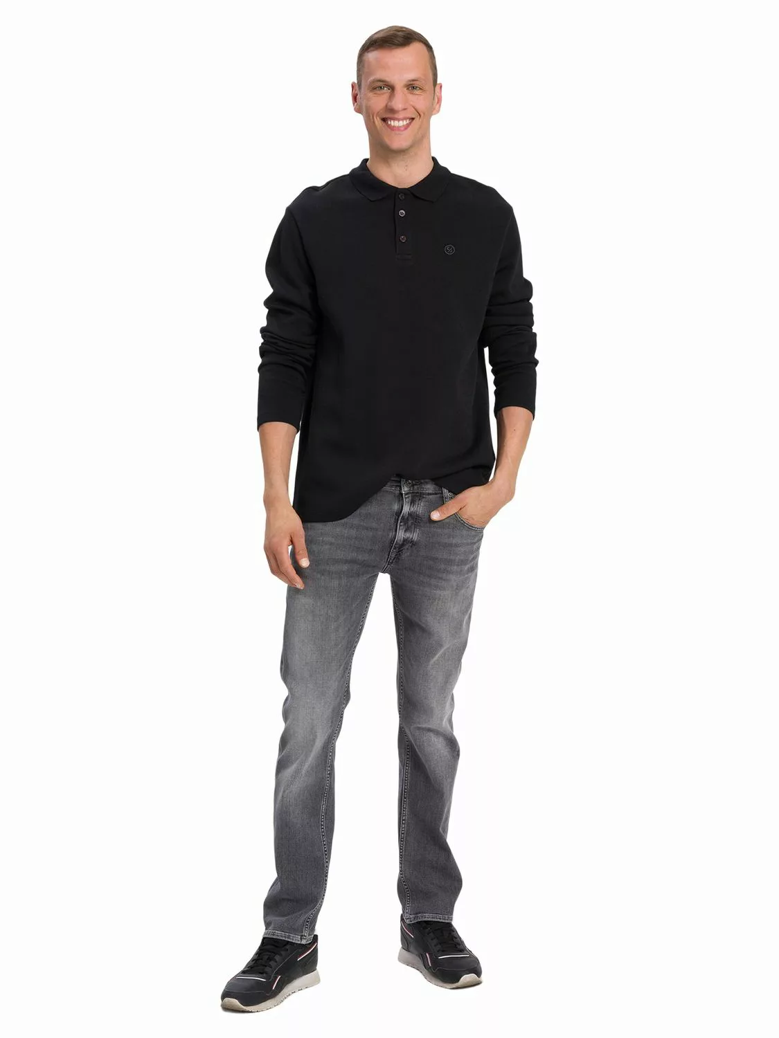 Cross Jeans Herren Jeans DAMIEN - Slim Fit - Grau - Light Grey Used günstig online kaufen