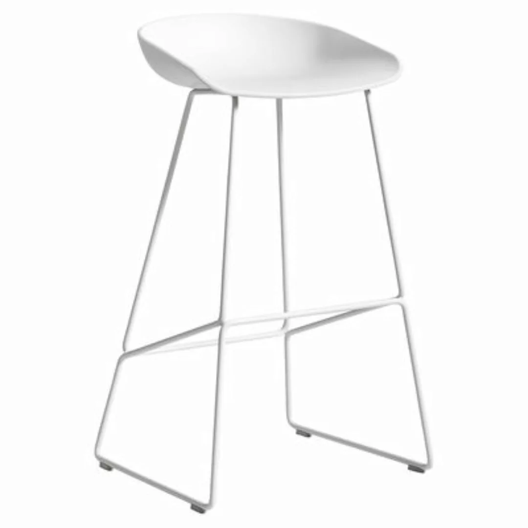 Barhocker About a stool AAS 38 HIGH plastikmaterial weiß / H 75 cm - Recyce günstig online kaufen