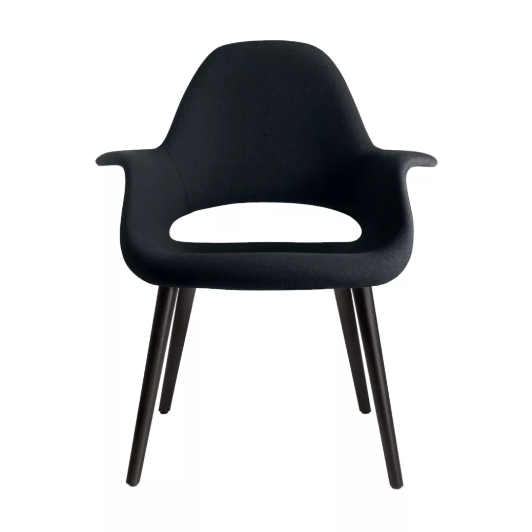 Vitra - Organic Chair Stuhl - schwarz/Sitzfläche Stoff Hopsak 66/Gestell Es günstig online kaufen