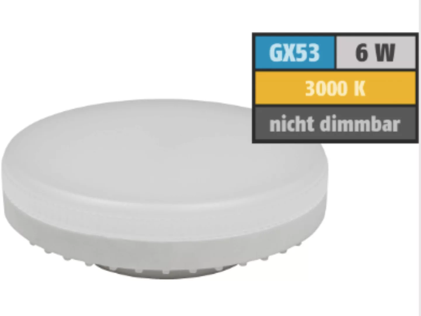 LED-Strahler 6Watt warmweiß GX53 LS-653 günstig online kaufen