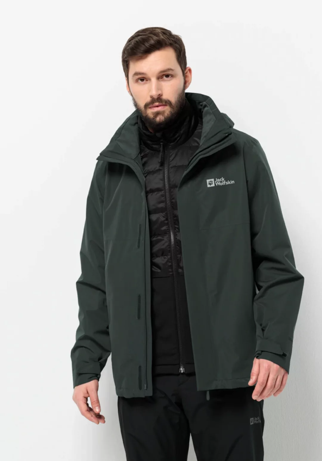 Jack Wolfskin 3-in-1-Funktionsjacke "LUNTAL 3IN1 JKT M", mit Kapuze günstig online kaufen