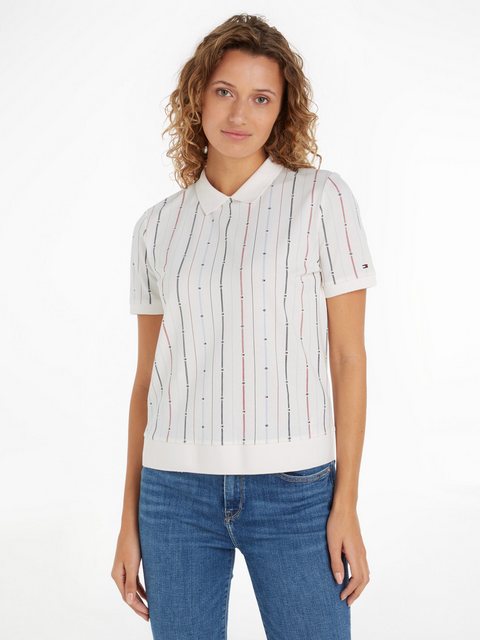 Tommy Hilfiger Poloshirt REG FLAG STRIPE C-NK POLO SS im Streifendessin günstig online kaufen