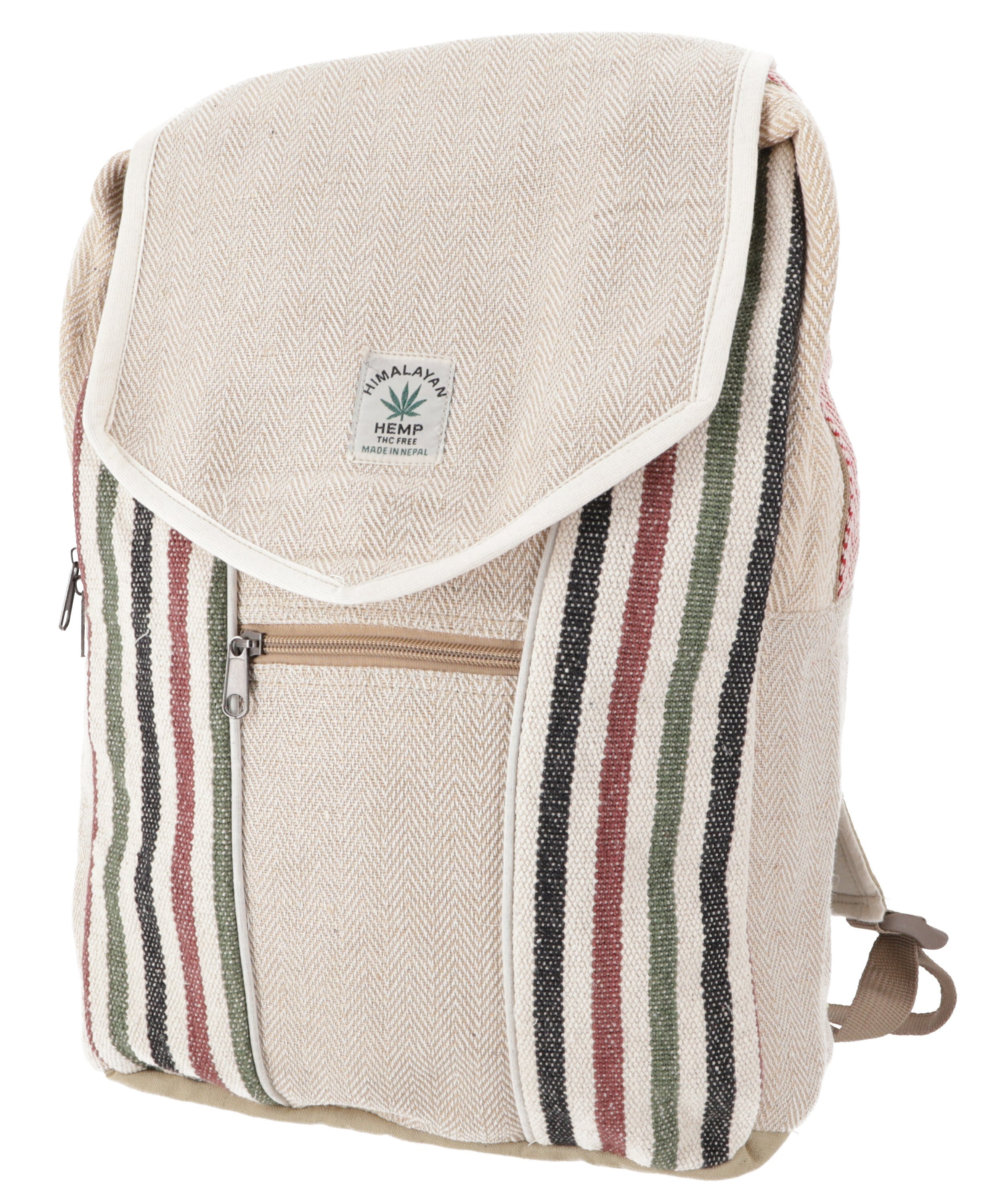 Guru-Shop Freizeitrucksack Ethno Hanf Rucksack gestreift günstig online kaufen
