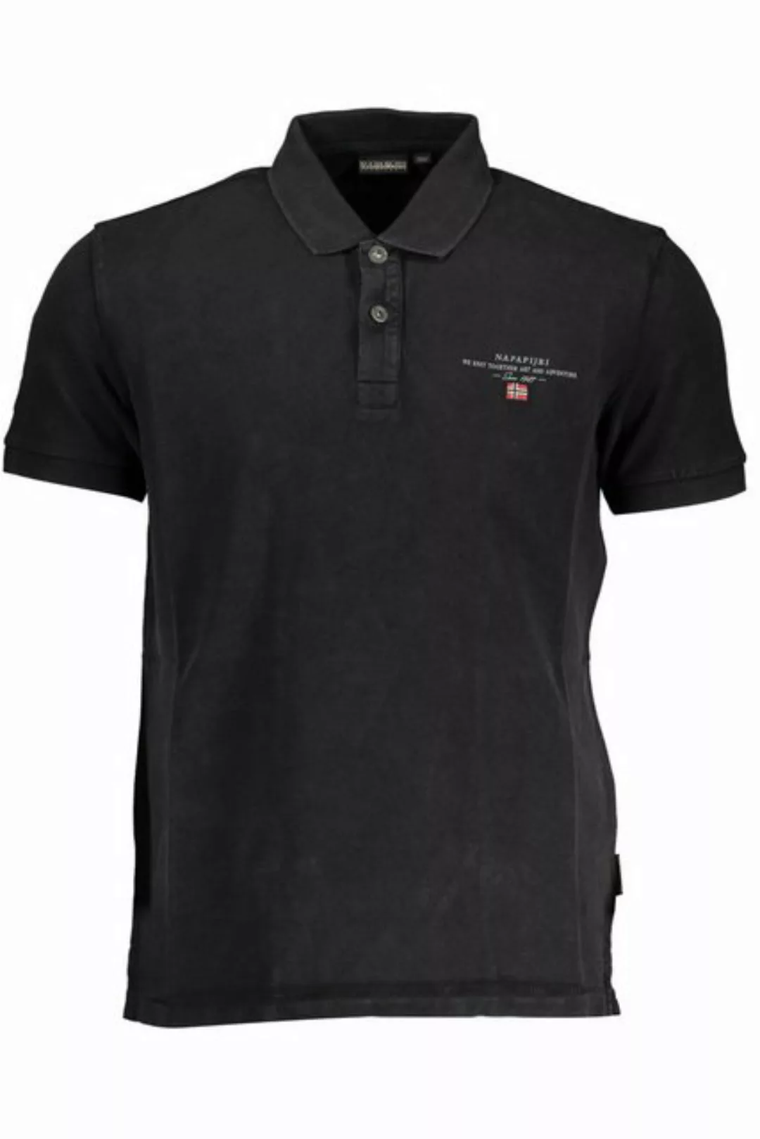 Napapijri Poloshirt Herren Schwarz Kurzarm-Poloshirt: Stilvoll mit günstig online kaufen