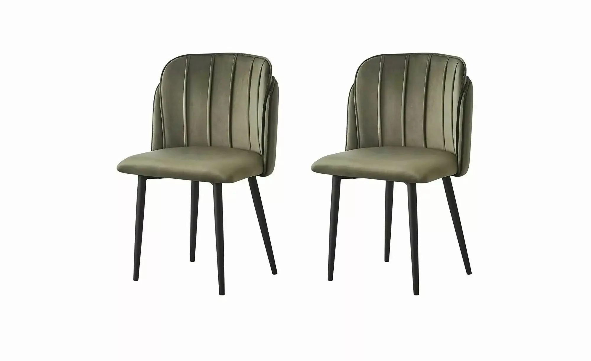 Stuhl 2er-Set  Nora ¦ grün ¦ Maße (cm): B: 51 H: 85 Stühle > Polsterstühle günstig online kaufen