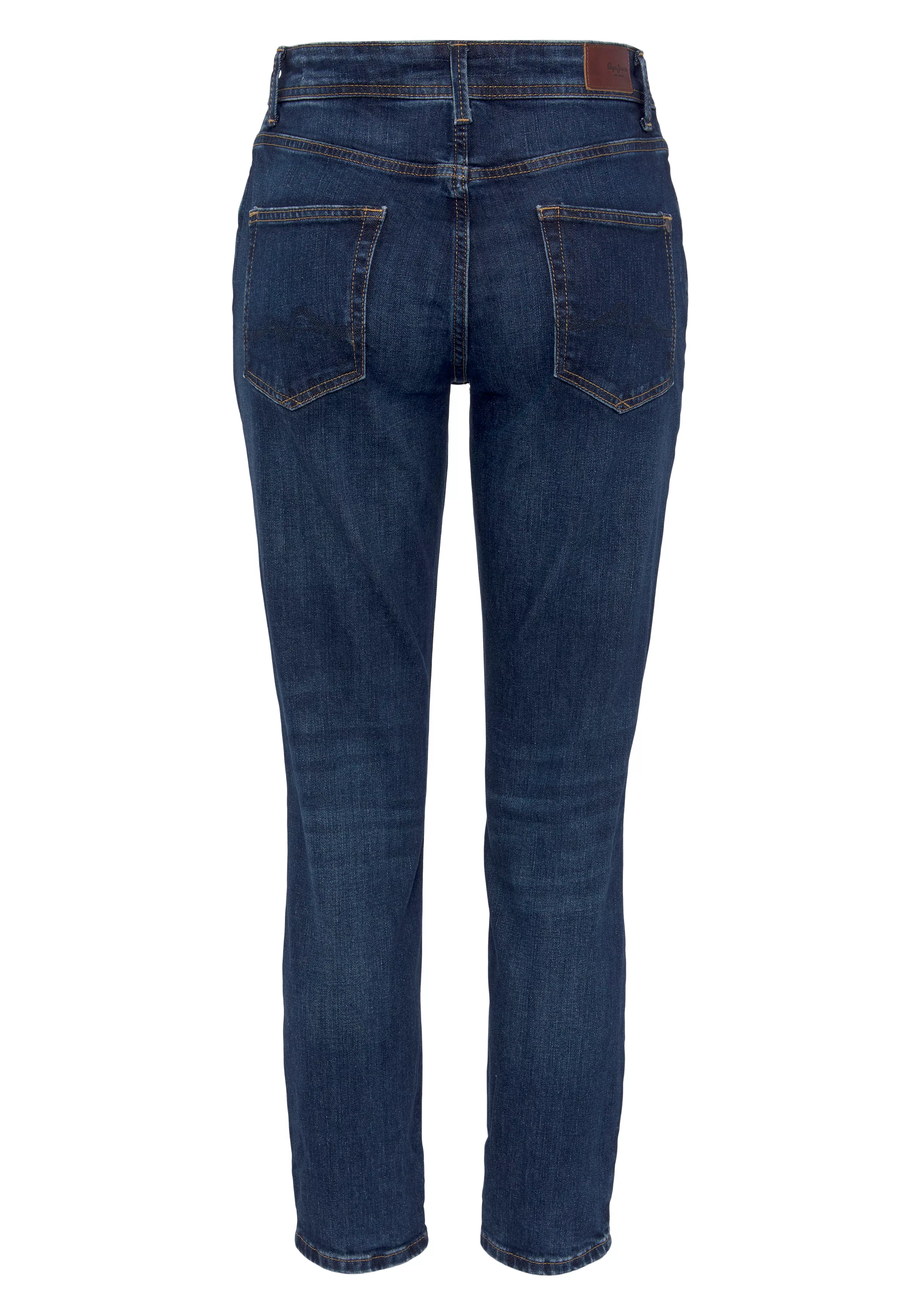 Pepe Jeans Damen Jeans VIOLET - Relaxed Fit Tapered Leg - Blau - Medium Dar günstig online kaufen