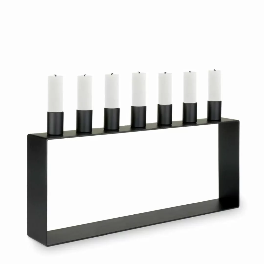 Frame Kerzenhalter schwarz - skandinavischer Stil 45 x 17 cm günstig online kaufen