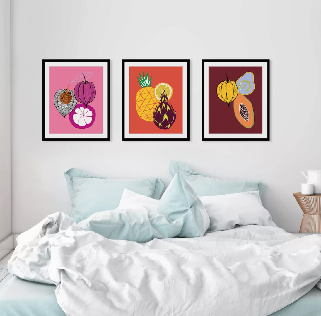 queence Bild "Lio", Obst-Obst Bilder-Kunst-Lebensmittel, HD Premium Poster- günstig online kaufen