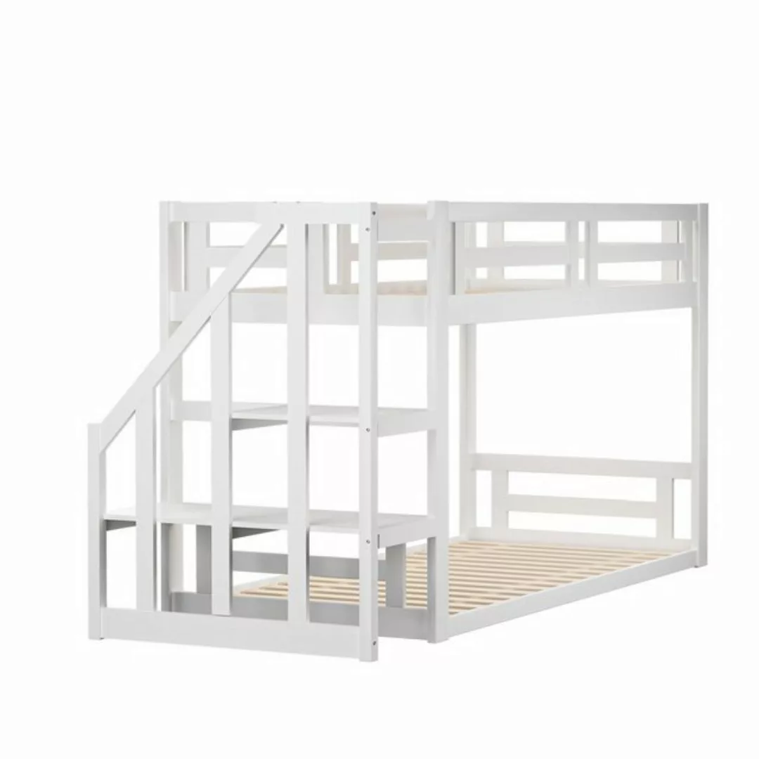 SIKAINI Kinderbett (90*200cm Etagenbettgestell aus Massivholz mit Lattenros günstig online kaufen