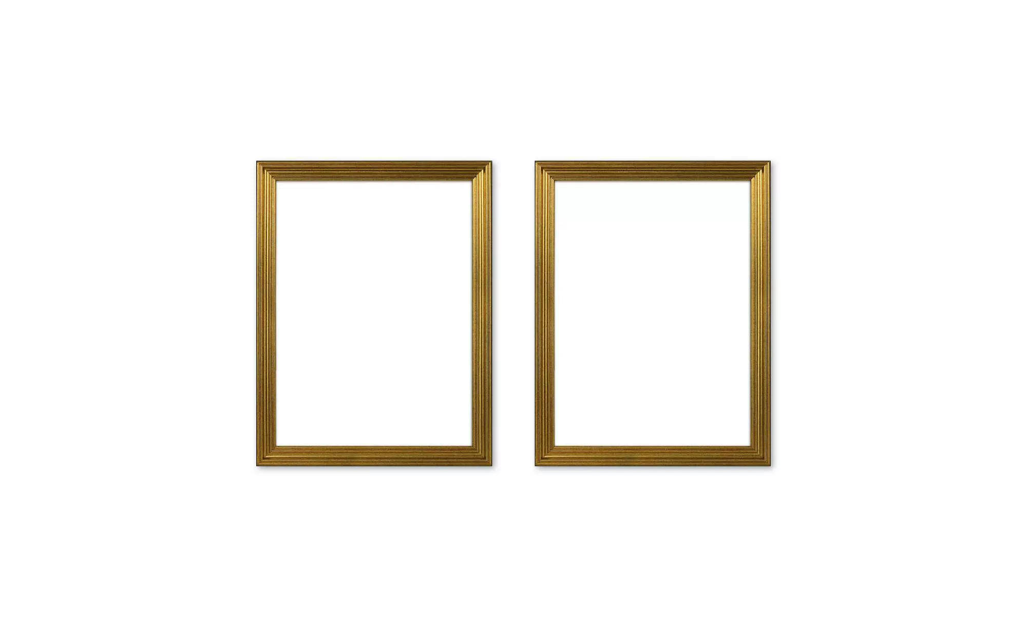 Bilderrahmen 18x24 cm  2er-Set   ¦ gold ¦ Glas ¦ Maße (cm): B: 18 H: 24 T: günstig online kaufen