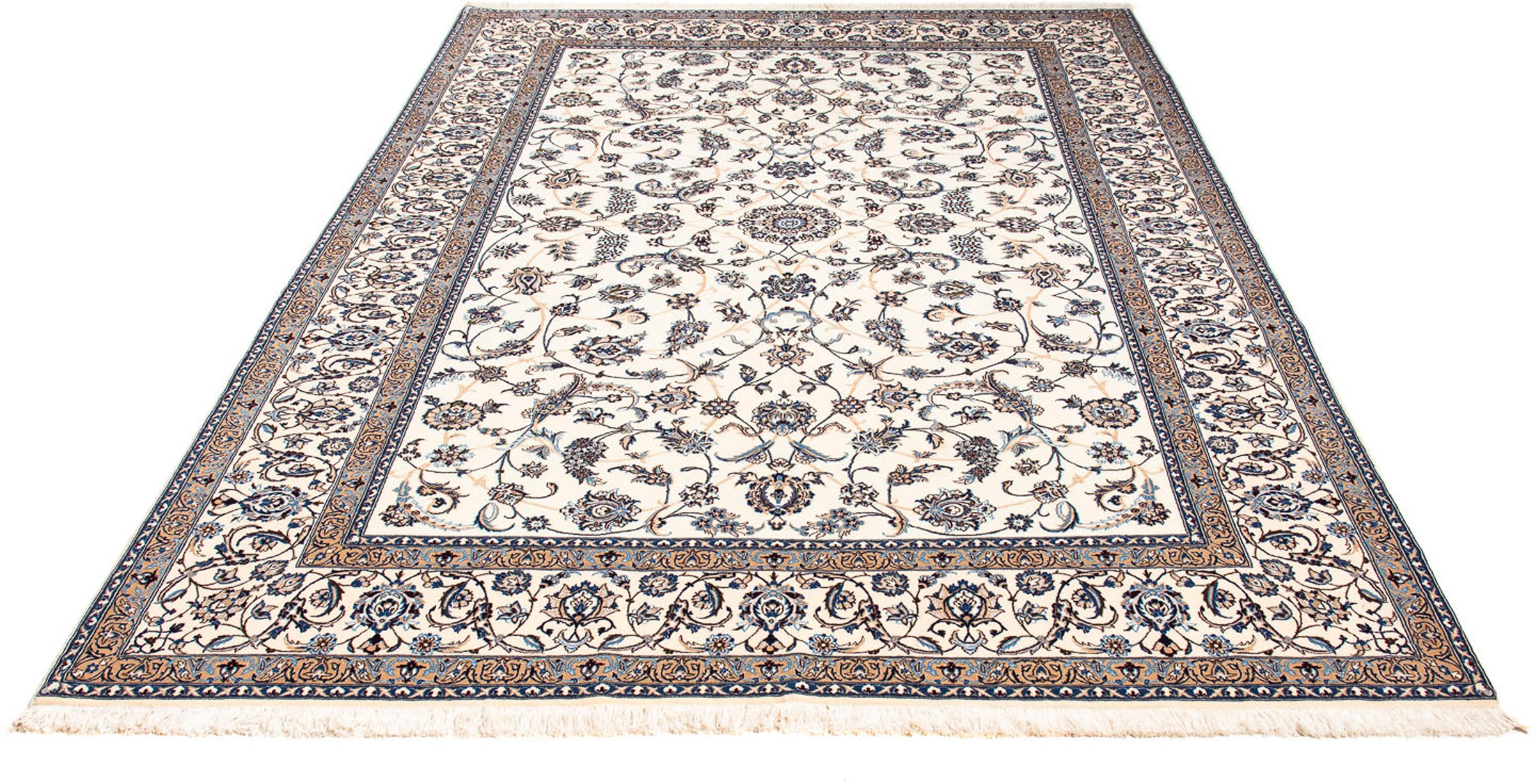 morgenland Orientteppich »Perser - Nain - Premium - 255 x 172 cm - beige«, günstig online kaufen