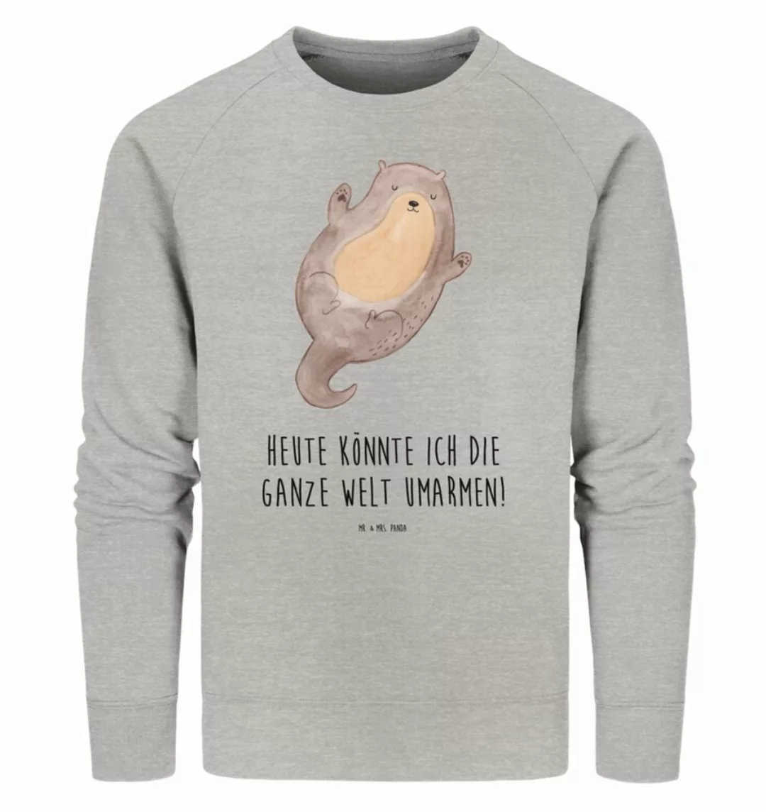 Mr. & Mrs. Panda Longpullover Größe XXL Otter Umarmen - Heather Grey - Gesc günstig online kaufen