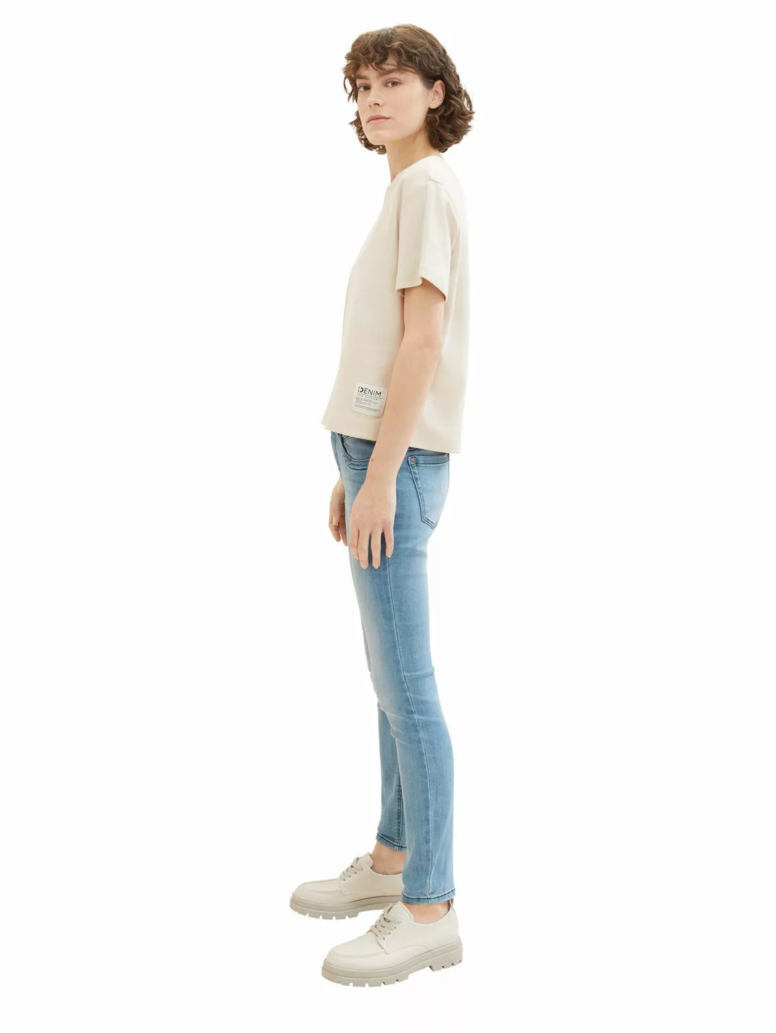 Tom Tailor Damen Jeans TAPERED RELAXED - Relaxed Fit - Light Stone Blue Den günstig online kaufen