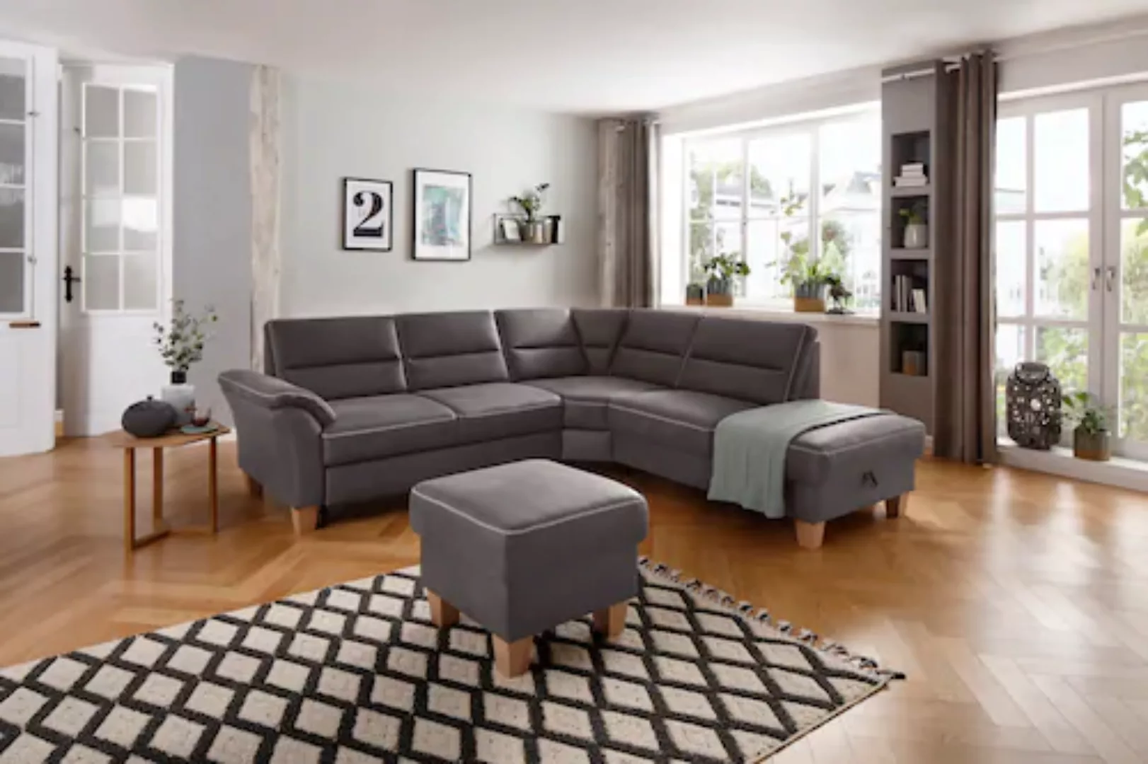 Home affaire Ecksofa »Soleo L-Form«, komfortabel durch Trapezecke mit Relax günstig online kaufen