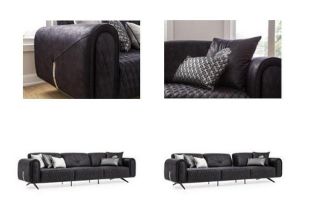 JVmoebel 4-Sitzer Luxus Sofa 4 Sitzer Leder Wohnzimmer Modernes Design Sofa günstig online kaufen