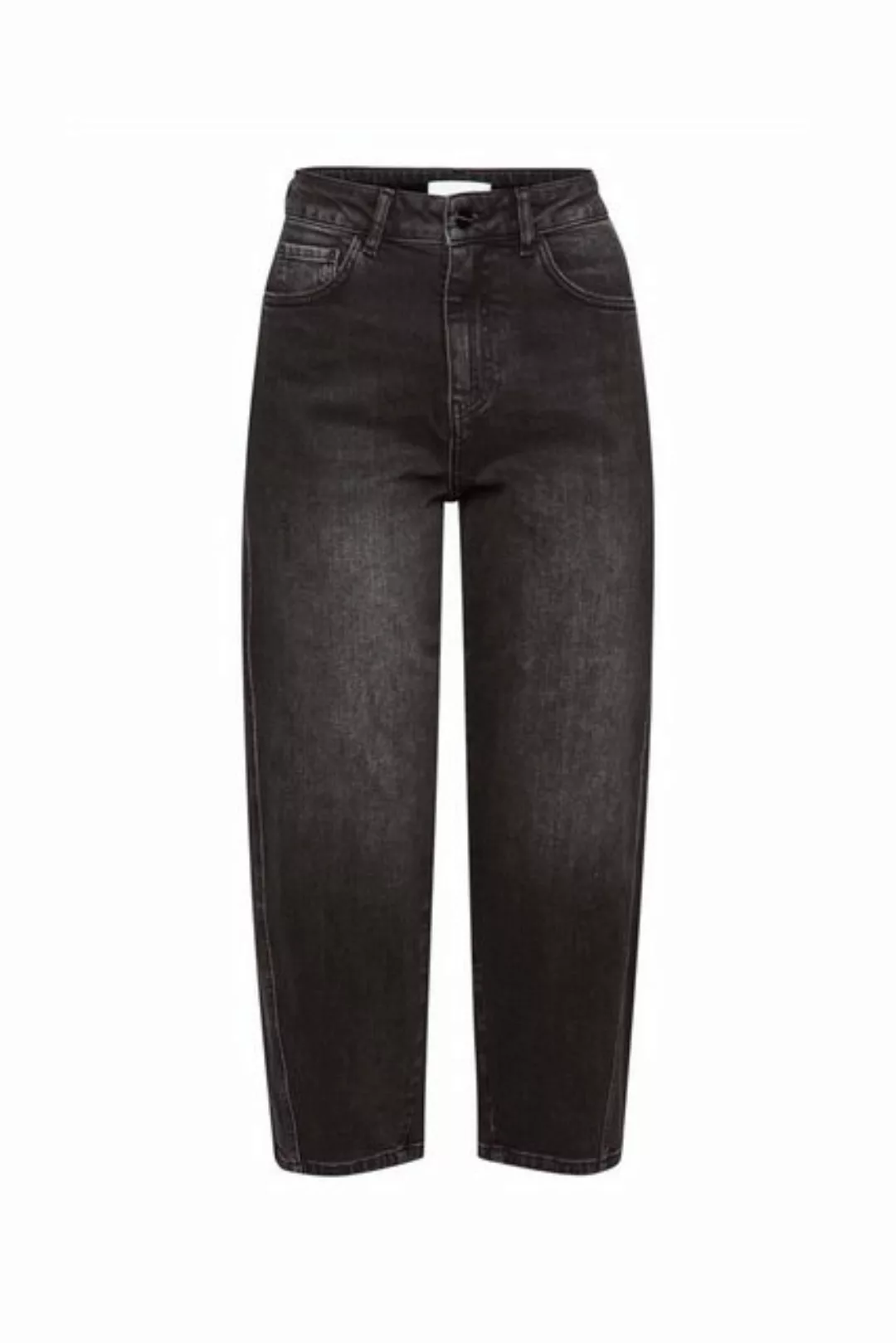 Rich & Royal Schlagjeans Black denim barrel leg pants organi günstig online kaufen