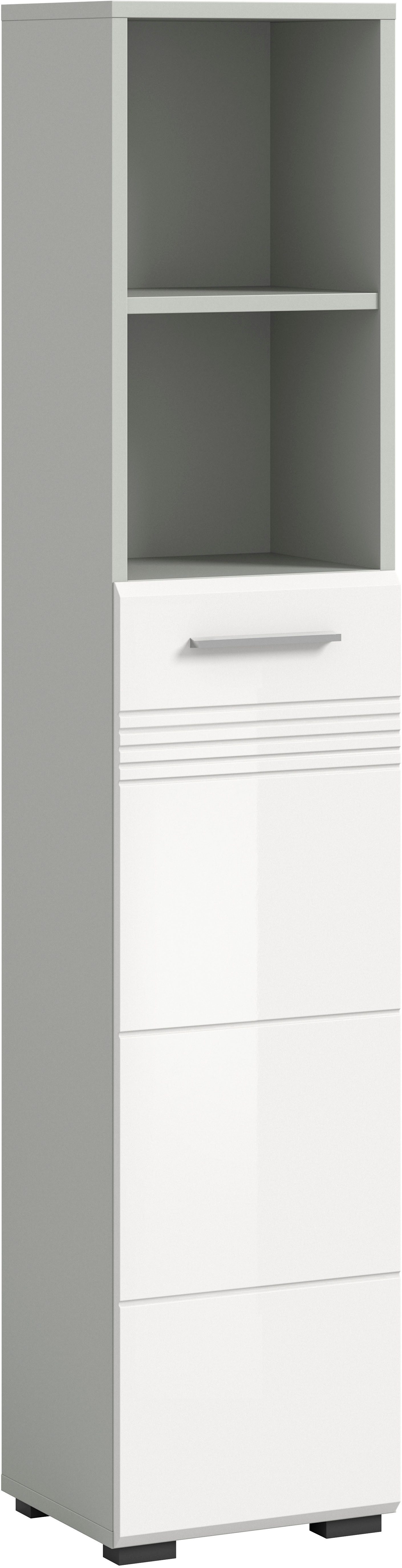 welltime Hochschrank "Calcio, Höhe 150 cm, 1 Tür, 2 offene Fächer, 3 Einleg günstig online kaufen