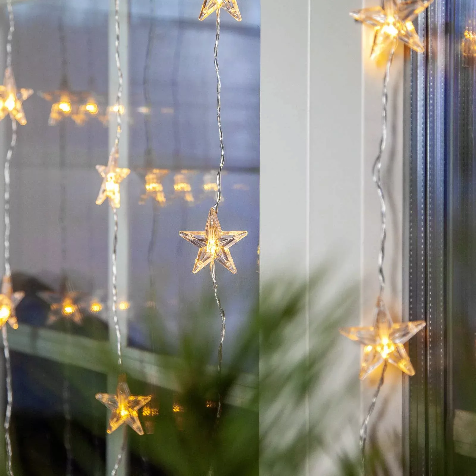 LED Lichtervorhang Star Curtain in Transparent 1W 52lm günstig online kaufen