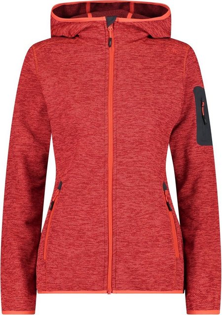 CMP Tanktop WOMAN JACKET FIX HOOD RED FLUO-PAPAVERO-ANTRACI günstig online kaufen