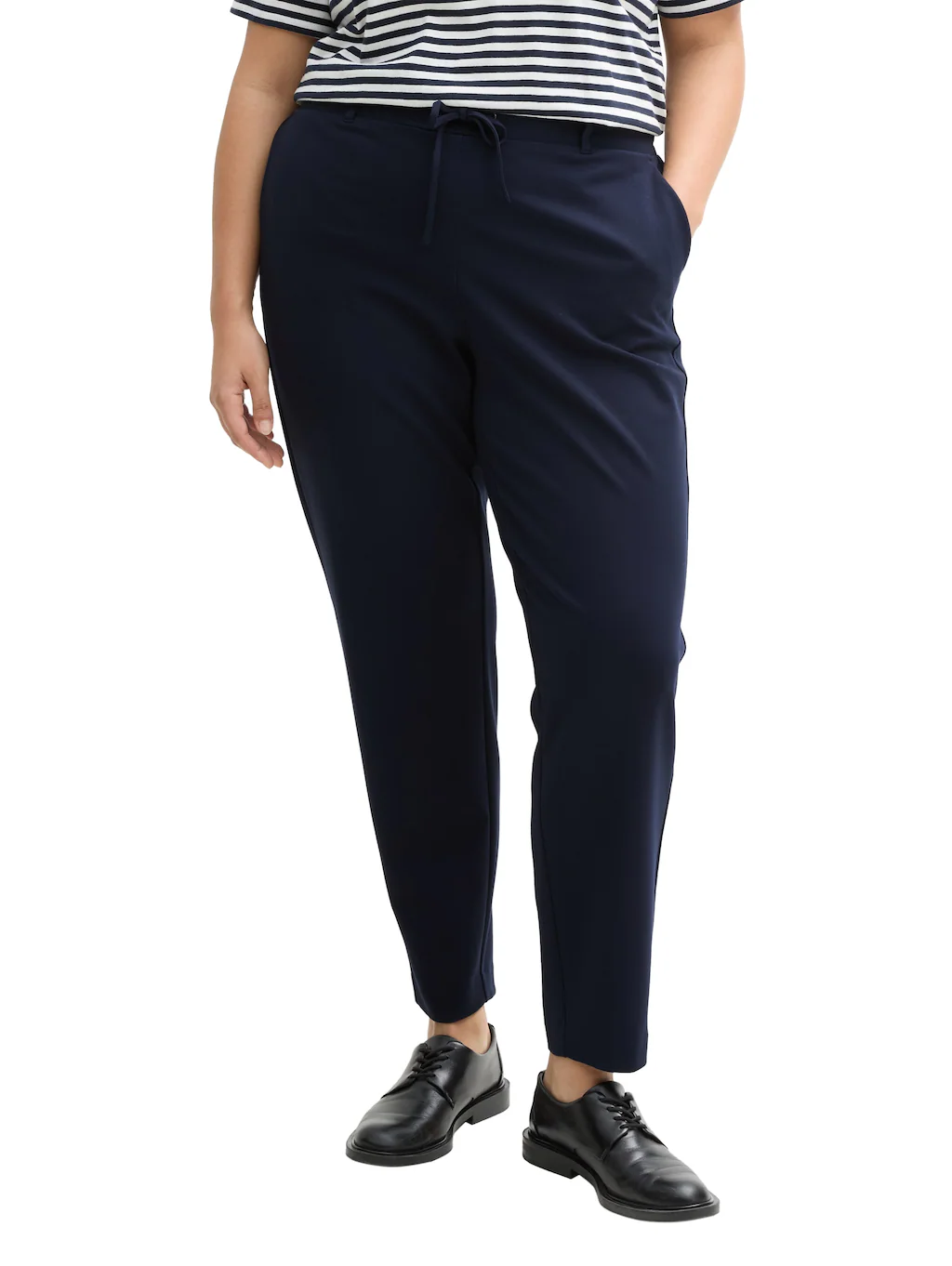 TOM TAILOR PLUS Jerseyhose, mit Stretch, auch in großen Größen günstig online kaufen
