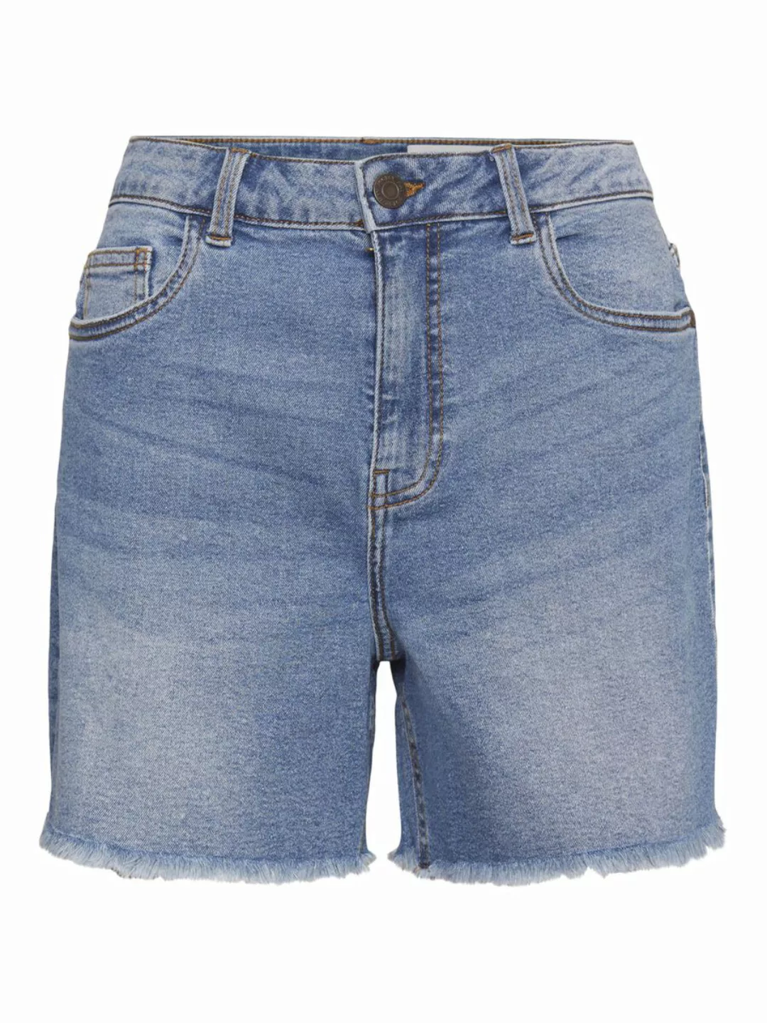 NOISY MAY High Waist Jeansshorts Damen Blau günstig online kaufen