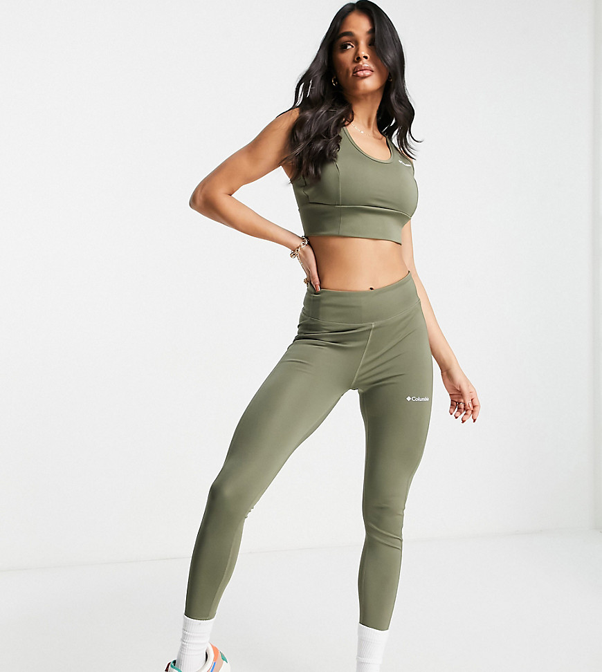 Columbia Training – CSC Sculpt – Stretch-Leggings mit hohem Bund in Grün, e günstig online kaufen