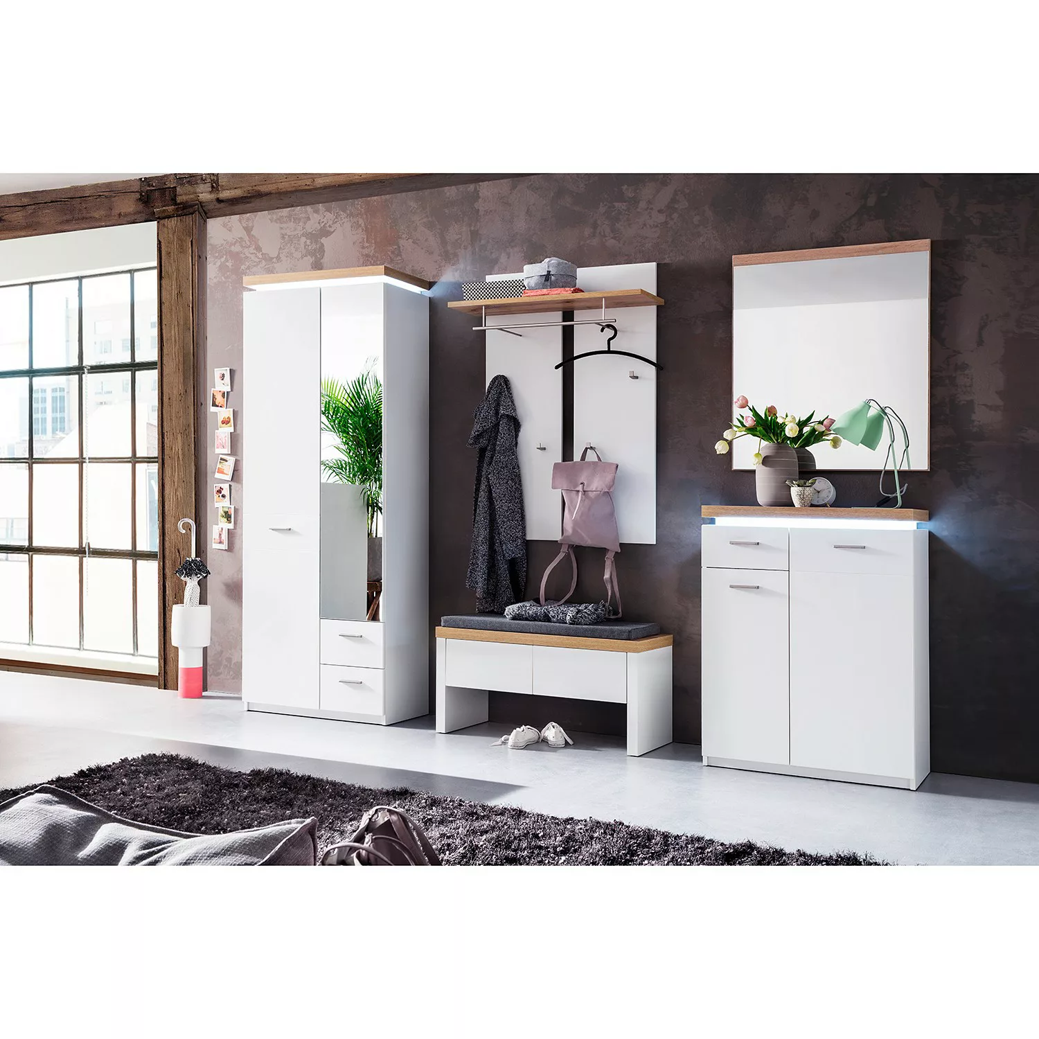 MCA furniture Garderobenschrank 75 x 201 x 38 cm (B/H/T) günstig online kaufen
