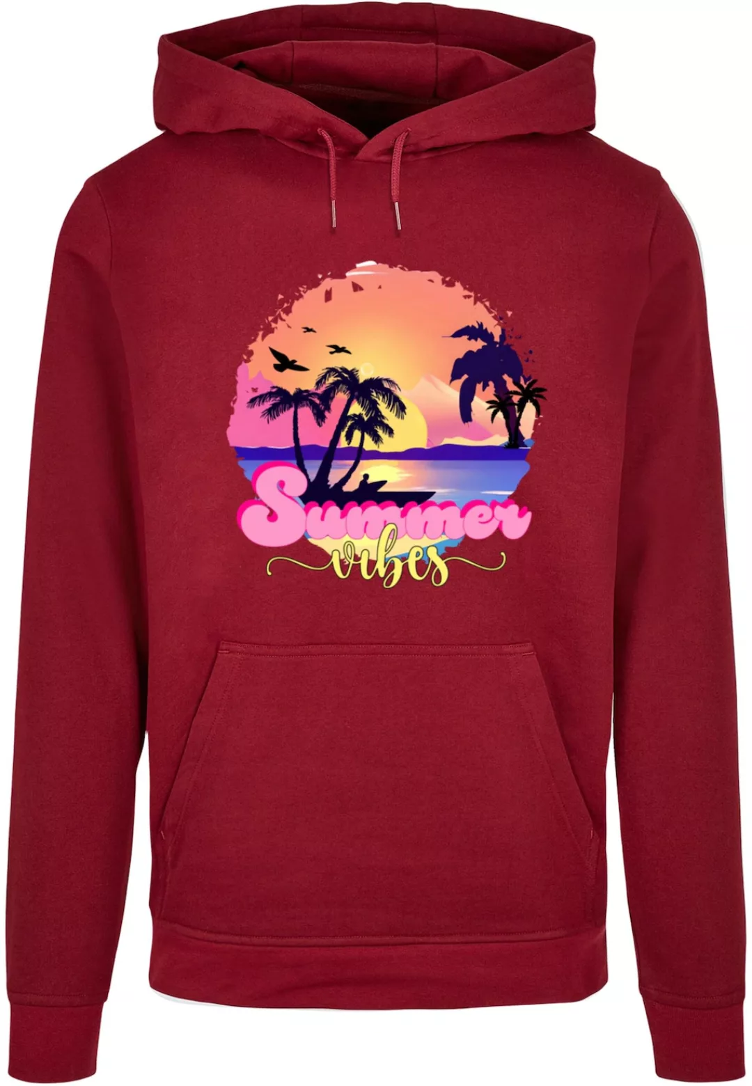 Merchcode Kapuzensweatshirt Merchcode Herren Summer Vibes Sunset Basic Hood günstig online kaufen