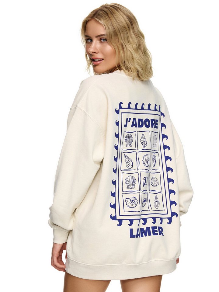 Worldclassca Sweatshirt Worldclassca Oversized Sweatshirt J'ADORE Print Lan günstig online kaufen