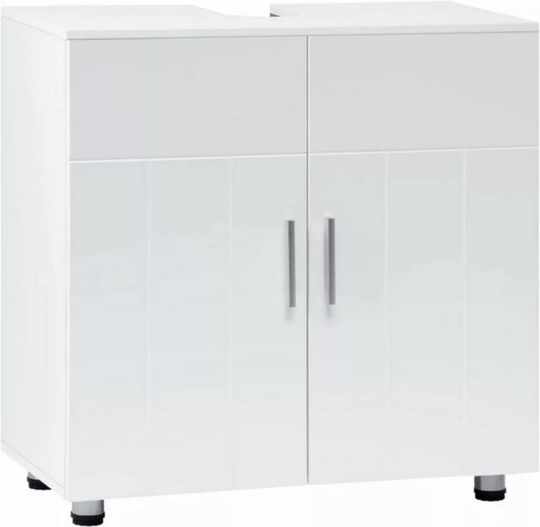 EUGAD Waschbeckenunterschrank (1-St) Landhausstil, MDF, 60x60x30 cm, Weiß günstig online kaufen