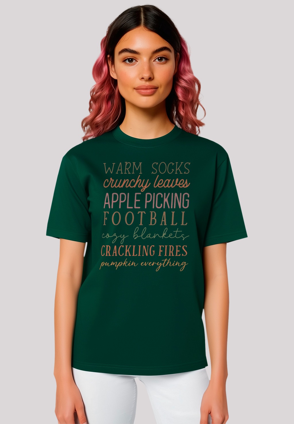 F4NT4STIC T-Shirt "Fall Socks leaves football apples", Premium Qualität, Un günstig online kaufen