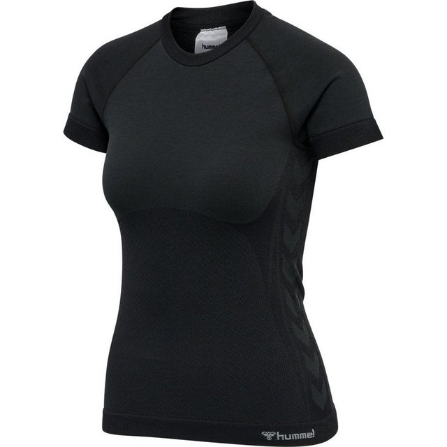 hummel Kurzarmshirt hmlCLEA SEAMLESS TIGHT T-SHIRT BLACK MELANGE günstig online kaufen