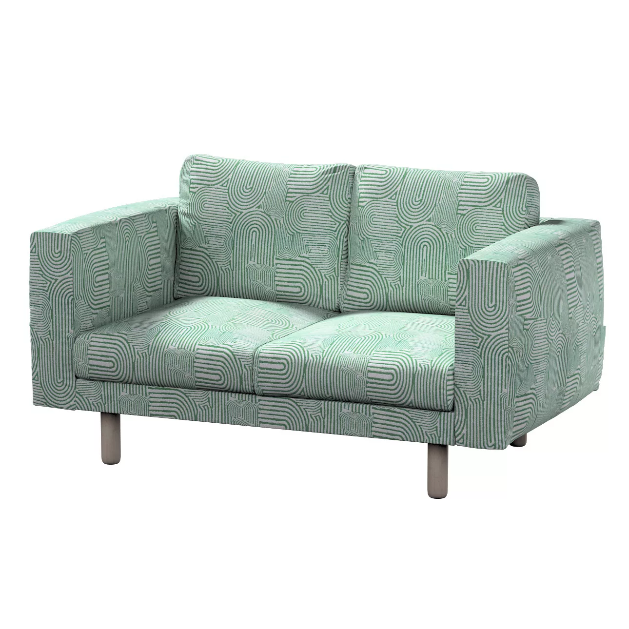 Bezug für Norsborg 2-Sitzer Sofa, mintgrün-ecru, Norsborg 2-Sitzer Sofabezu günstig online kaufen