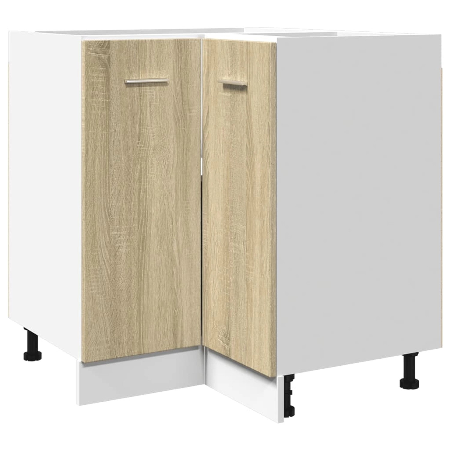 vidaXL Eckunterschrank Sonoma-Eiche 75,5x75,5x81,5 cm Holzwerkstoff günstig online kaufen