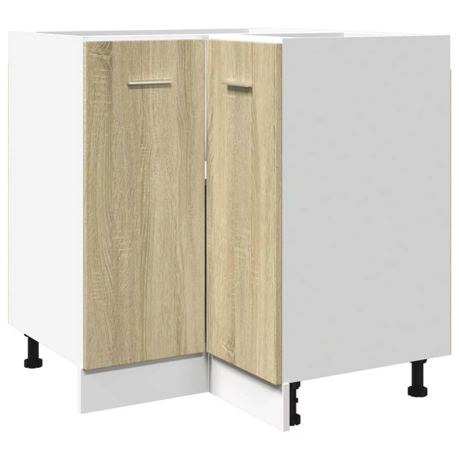 vidaXL Eckunterschrank Sonoma-Eiche 75,5x75,5x81,5 cm Holzwerkstoff günstig online kaufen