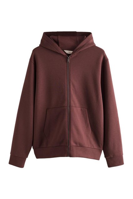 Next Kapuzenpullover Weiche Scuba-Kapuzenjacke mit Reißverschluss (1-tlg) günstig online kaufen