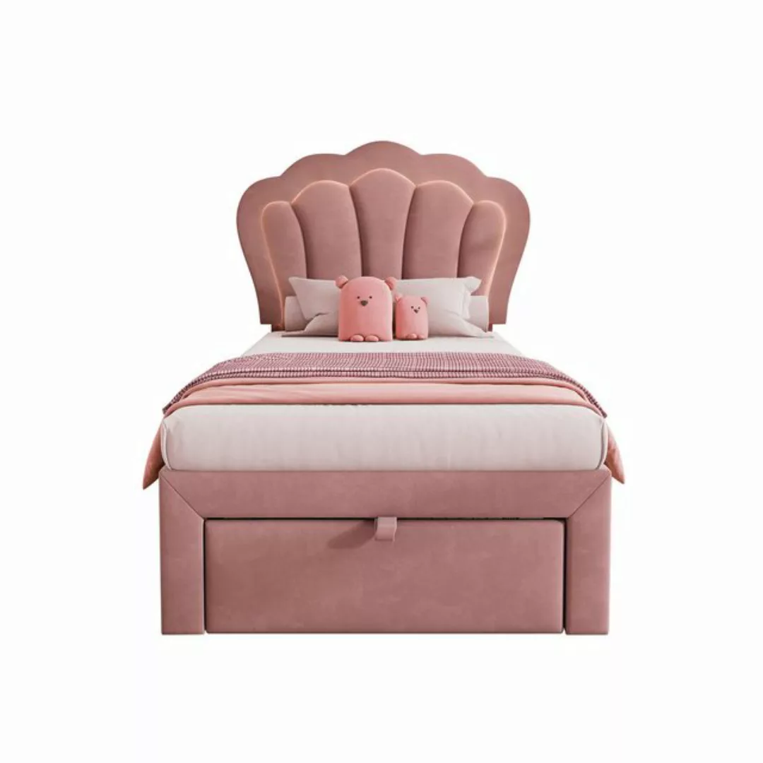 REDOM Polsterbett Kinderbett Jugendbett (Einzelbett, ohne Matratze,90 x 190 günstig online kaufen