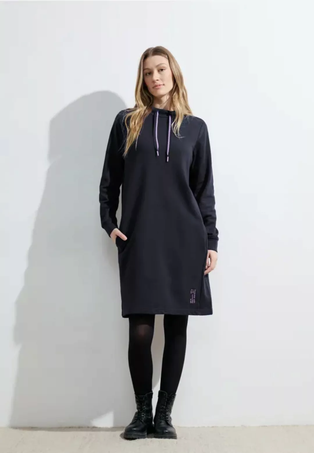 Kleid mit Volumenkragen günstig online kaufen