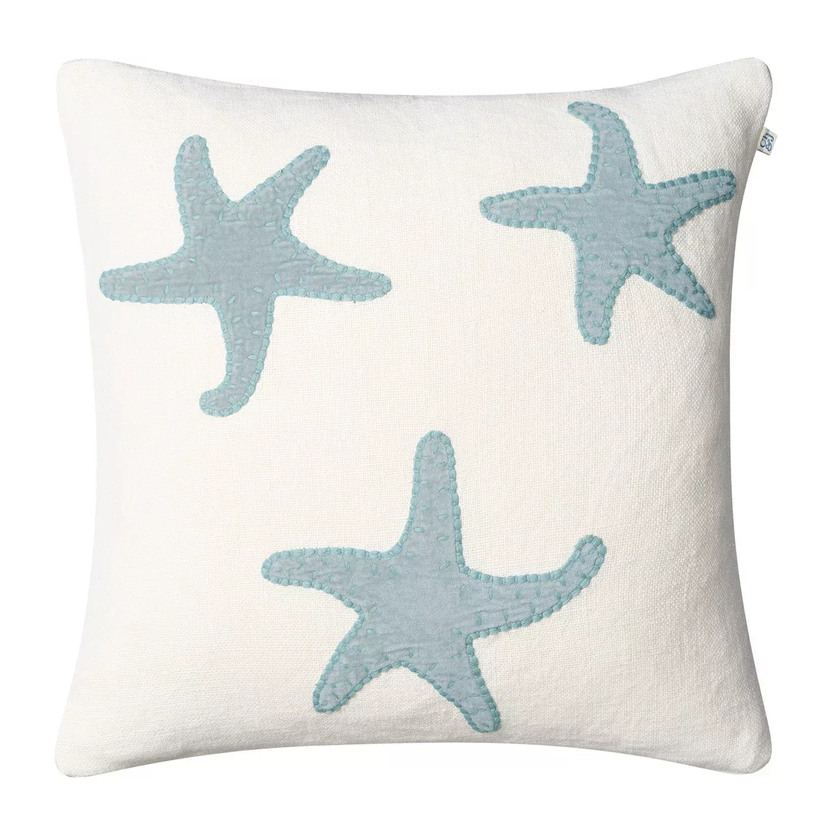Star Fish Kissenbezug 50 x 50cm Off white-aqua günstig online kaufen