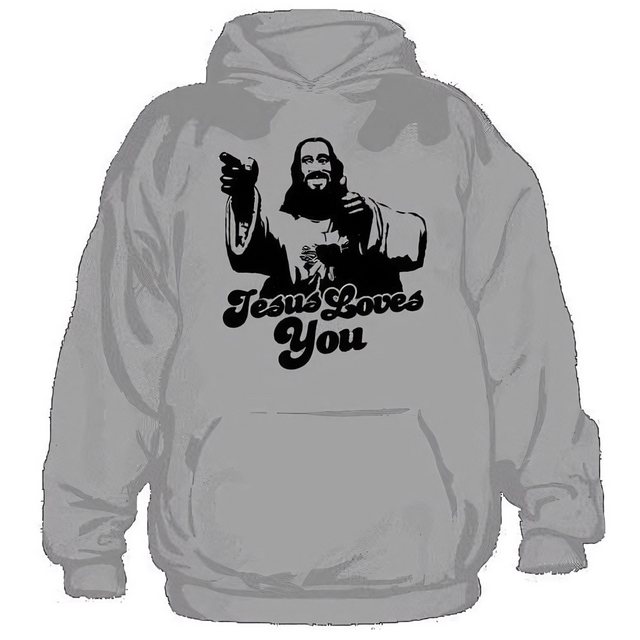 Hybris Hoodie Jesus Loves You Hoodie günstig online kaufen