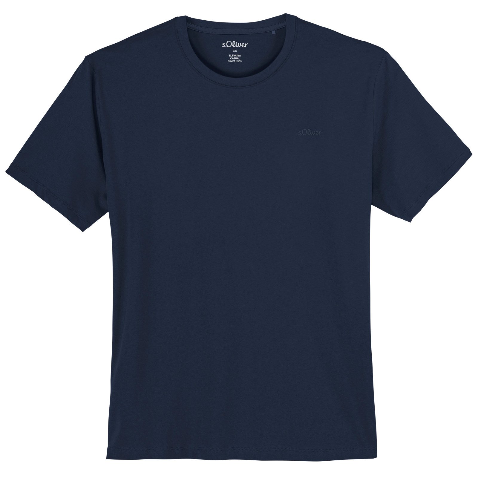 s.Oliver Rundhalsshirt s.Oliver Übergrößen Basic T-Shirt günstig online kaufen