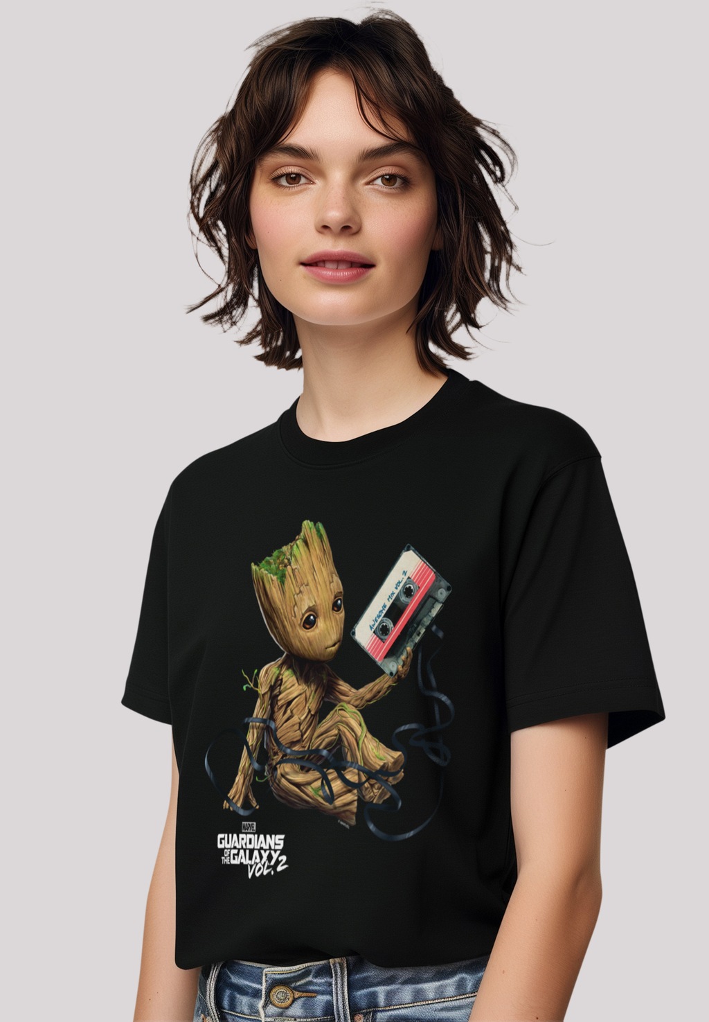 F4NT4STIC T-Shirt "Marvel Guardians Of The Galaxy Vol2 Groot Tape", Premium günstig online kaufen