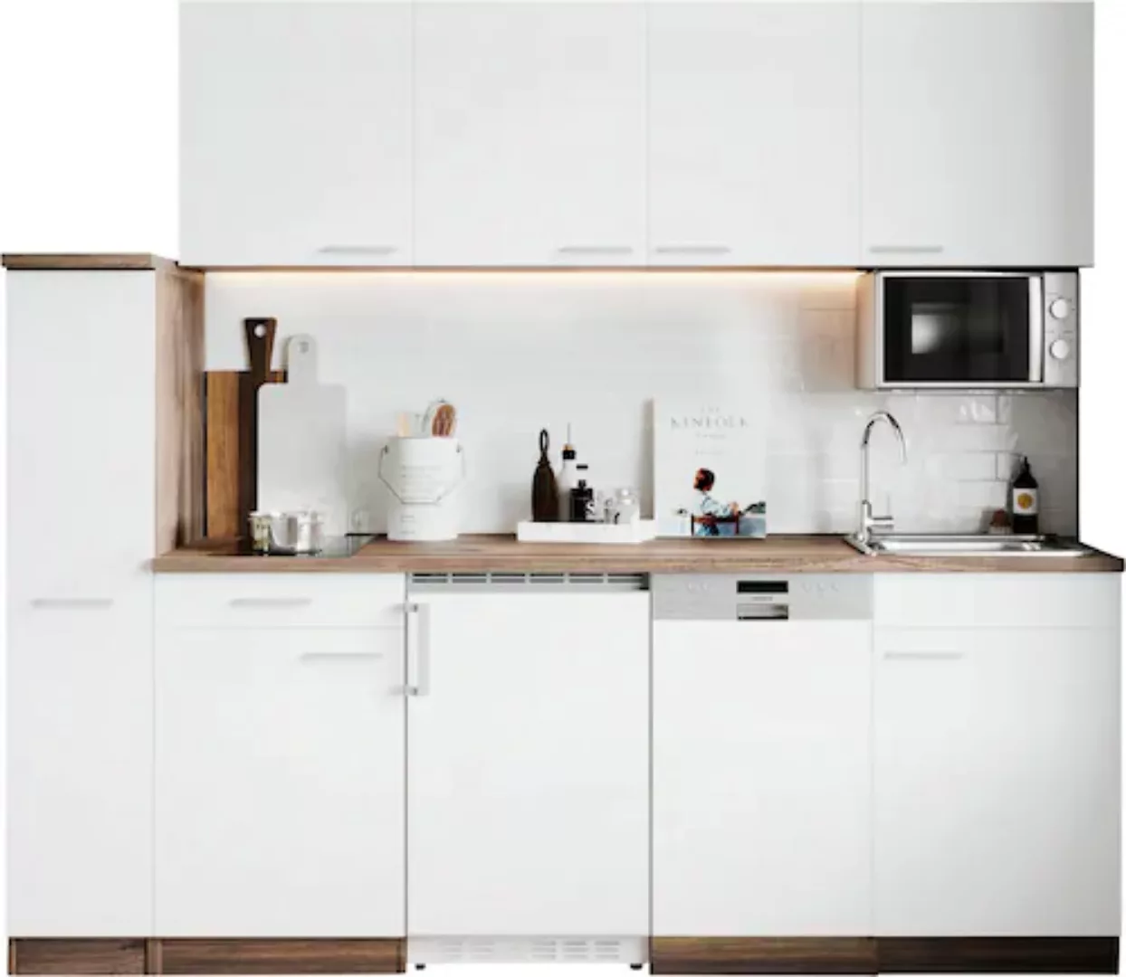 RESPEKTA Küche "Oliver", Breite 225 cm, wechselseitig aufbaubar günstig online kaufen