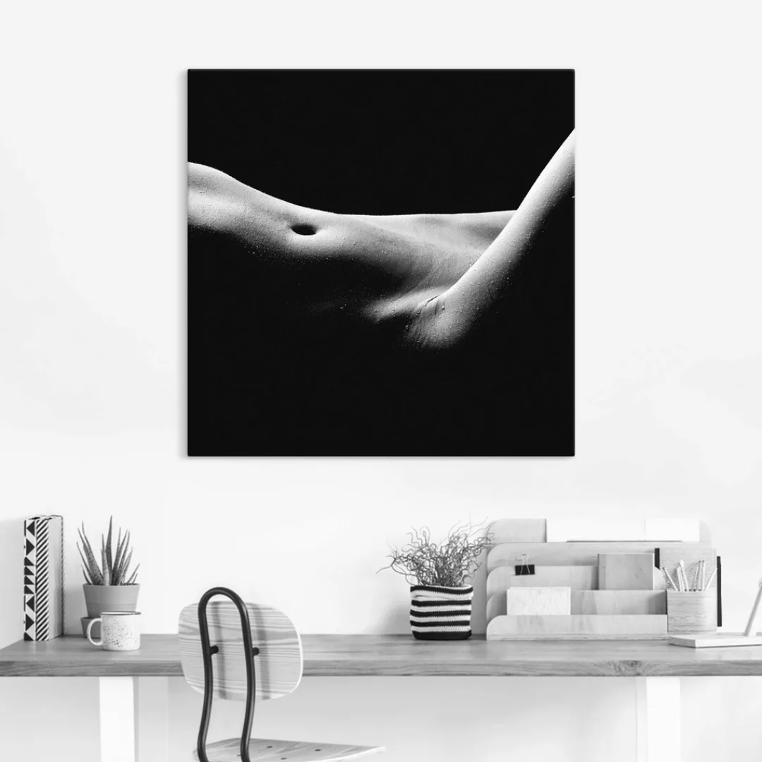 Artland Wandbild »Körperausschnitt einer nackten Frau«, Frau, (1 St.) günstig online kaufen
