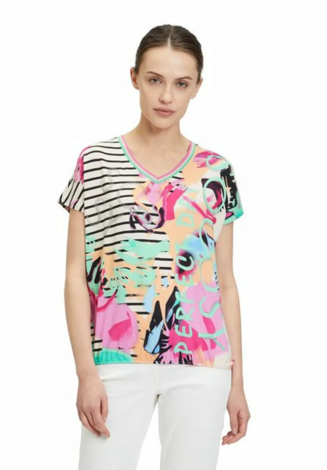 Betty Barclay T-Shirt mit Ringel (1-tlg) Materialmix günstig online kaufen